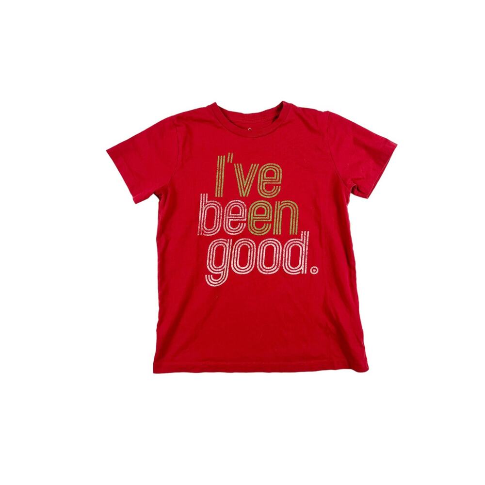 Peek I’ve Been Good Christmas Tee Red Size 8